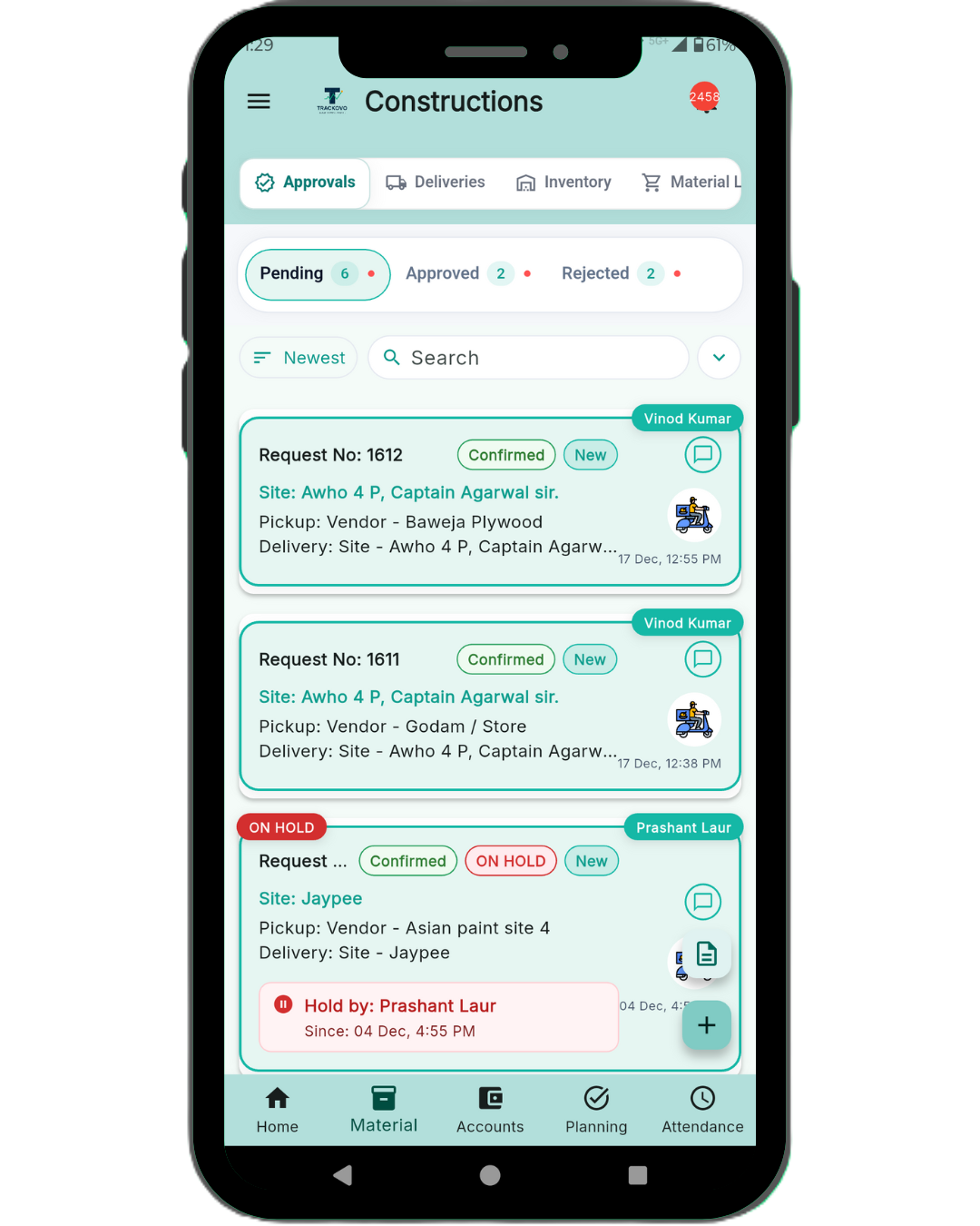 Purchase Manager Dashboard