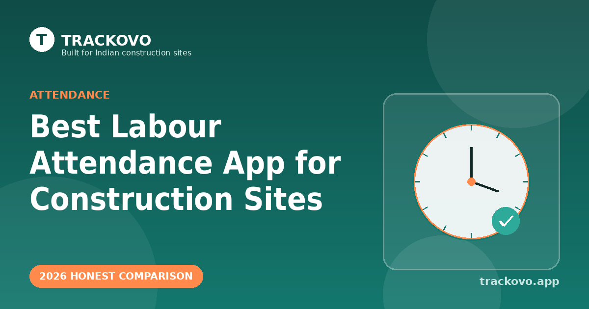 Best Labour Attendance App for Construction Sites in India (2026 Honest Comparison)